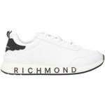 Sneakers basse bianche numero 41 di gomma con stringhe per Uomo John Richmond 