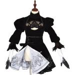 JOJO STYLE Costume Cosplay Nier:Automata Anime Halloween Carnival Costume Cosplay Impostato Compreso Un Set Completo di Abbigliamento + Accessori- Christmas Costumes,Nero,XL