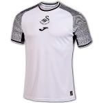 Joma Swansea City 23 24 - Maglia per fan in jersey, colore: Bianco, bianco / nero, L