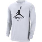 Magliette & T-shirt bianche manica lunga con manica lunga per Uomo jordan Brooklyn Nets 
