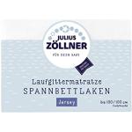 'Julius Zöllner 8390347100 panno con angoli in Jersey, adatto per box materassi 68 X 90 fino a 100 x 100 cm, Bianco, Bianco