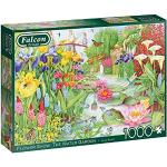 Jumbo- Flower Show 'The Water Gardens' Puzzle, Multicolore, 11282