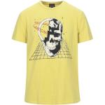Magliette & T-shirt scontate gialle XXL taglie comode di cotone tinta unita mezza manica con manica corta per Uomo Roberto Cavalli Just 