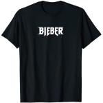 Justin Bieber Logo Bieber Bianco Maglietta