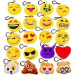 Portachiavi in peluche di stoffa per bambini Emoji 