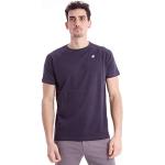 Magliette & T-shirt blu S di cotone con scollo rotondo per Uomo K-WAY 