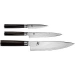 Set di coltelli marroni in acciaio inossidabili da cucina KAI 