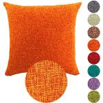 Cuscini arancioni 50x50 cm di cotone per divani 