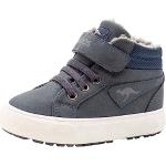 Sneakers basse larghezza E casual blu navy numero 24 chiusura velcro impermeabili per bambini Kangaroos 