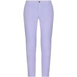 Jeans elasticizzati lilla di cotone tinta unita per Donna KAOS Jeans 