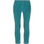Jeans verdi di cotone tinta unita a vita bassa per Donna KAOS Jeans 
