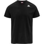 Magliette & T-shirt Slim Fit scontate nere M di cotone per Uomo Kappa 222 Banda 