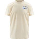 Magliette & T-shirt scontate beige S di cotone Bio mezza manica con scollo rotondo per Uomo Kappa Authentic 