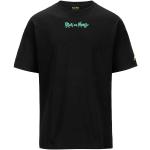 Magliette & T-shirt nere L di cotone per la primavera mezza manica con manica corta Kappa Authentic Rick and Morty 