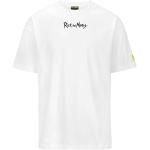 Magliette & T-shirt bianche S di cotone per la primavera mezza manica con manica corta Kappa Authentic Rick and Morty 