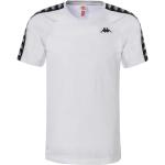 Magliette & T-shirt scontate bianche M mezza manica con scollo rotondo per Uomo Kappa 222 Banda 