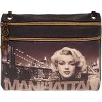 Karactermania Marilyn Monroe Manhattan-Borsa a Tracolla Action Mini Orizzontale, Marrone, 22 x 18 cm