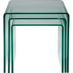 Tavolini scontati moderni trasparenti di vetro 