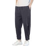 Pantaloni casual grigi 3 XL taglie comode di cotone tinta unita da running per Uomo Generic 