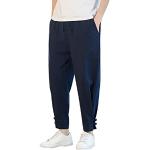 Pantaloncini militari blu navy 3 XL taglie comode di cotone tinta unita con glitter traspiranti da calcio per Uomo Generic 
