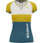 T-shirt tecniche scontate gialle S in jersey traspiranti mezza manica per Donna Karpos 