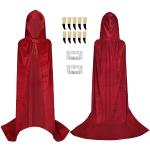 Costumi rossi di latex da vampiro per Donna 