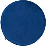 Kave Home - Cuscino per sedia rotondo Rimca velluto blu Ø 35 cm