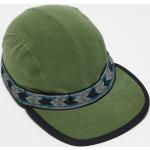 Cappelli verdi di pile con visiera piatta per Donna 