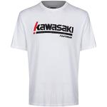 Magliette & T-shirt bianche S di cotone a girocollo con scollo rotondo per Donna Kawasaki 