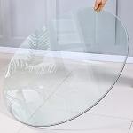 Tavolini trasparenti in rattan diametro 48 cm 