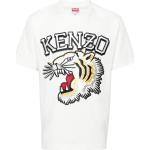 Magliette & T-shirt bianche XL a girocollo mezza manica con scollo rotondo Kenzo Tiger 