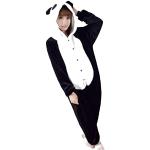 Costumi neri XL in poliestere a tema panda per festa da pinguino per Donna 