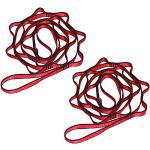 Kikigoal, 2 daisy-chains in nylon forte, cinghie da arrampicata regolabili, per outdoor, Rot, 180 cm