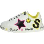 Sneakers larghezza E casual bianche numero 37 in similpelle platform per Donna Shop Art 