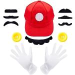 Costumi Cosplay 50 scontati rossi Super Mario Luigi 