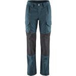 Pantaloni blu in poliestere Bio sostenibili traspiranti per la primavera da trekking per Donna Klättermusen 