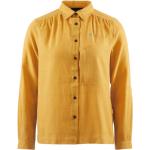 Magliette & T-shirt classiche gialle M Tencel Bio con manica lunga per Donna Klättermusen 
