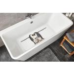 Kleine Wolke Inserto per vasca da bagno, PVC, bianco/nero, 36 x 92 cm