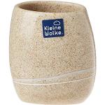 Kleine Wolke Stones 5080226852 - Bicchiere portaspazzolino da Denti, Colore: Marrone Sabbia