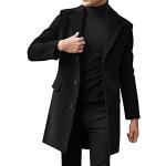Cappotti lunghi eleganti neri 3 XL taglie comode per Uomo 
