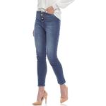 Jeans skinny eleganti di cotone tinta unita per Donna Kocca 