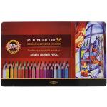Koh-I-Noor 3825036002PL, 36 matite colorate POLYCOLOR in scatola di metallo
