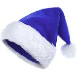 Cappelli blu XL con pon pon da Babbo Natale 
