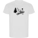 Magliette & T-shirt bianche L di cotone oeko-tex Bio sostenibili mezza manica con scollo rotondo per Uomo Kruskis 