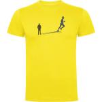 Magliette & T-shirt gialle XXL taglie comode di cotone mezza manica con scollo rotondo per Uomo Kruskis 