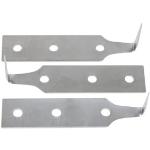 Set di coltelli in acciaio inox 3 pezzi da cucina KS tools 