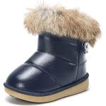 Stivali invernali larghezza E blu numero 20 di pelliccia impermeabili per bambini 