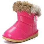 Stivali invernali larghezza E rossi numero 20 in pelle di camoscio per bambini 