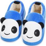 Pantofole larghezza E blu numero 34 di cotone antiscivolo per l'inverno per cerimonia per bambini 