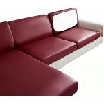 Cuscini rossi di pelle per divani 